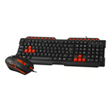 Teclado E Mouse Gamer Gk-20bk Usb - Kit Barato Promoção