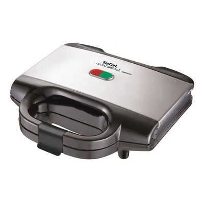Sandwichera con exterior de acero inoxidable placas antiadherentes T-fal SM155283 | Envío gratis