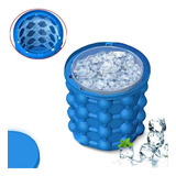 Hielera Flexible Portátil Conservar Cubos Ice Cube Color Azul