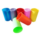 Vasos Lisos De Plástico Para Tomar Agua Reusables 50 Piezas