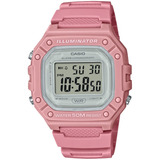 Reloj Casio W 218hc Rosa Alarma Cronometro Sumergible 50m