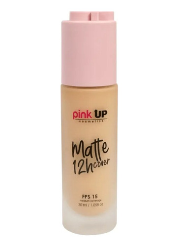 Base De Maquillaje Alta Cobertura Matte Cover 12 Hrs Pink Up