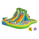 Castillo Inflable Abysup Con Tobogán Y Piscina Para Niños