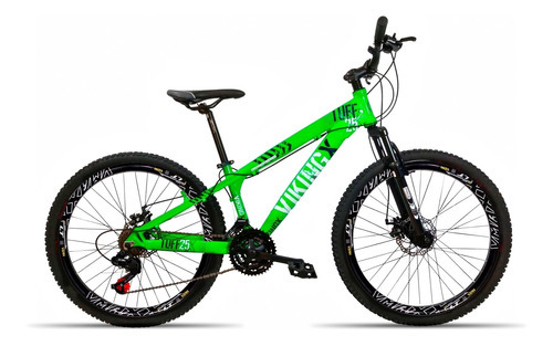 Bicicleta 26 Vikingx 21v  Vmax Cor Verde-néon