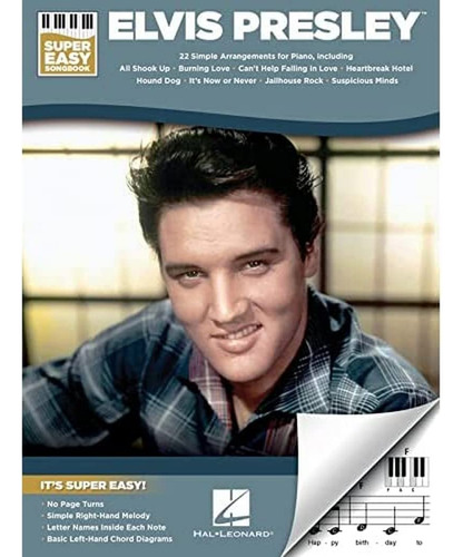 Elvis Presley - Cancionero De Piano Super Facil Con Letra (c