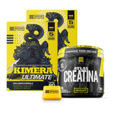 Kit 2x Kimera Ultimate + Creatina + Porta Cáps Sabor Sem Sabor
