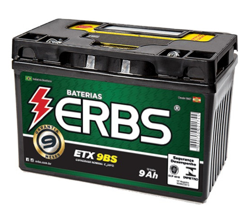 Bateria 9 Amperes - 9ah - Etx-9bs - Erbs.