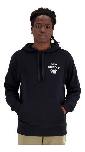 Buzo Canguro New Balance Essentials Hoodie Hombre Mt11514