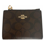 Cartera Monedero Coach Mujer Marrón