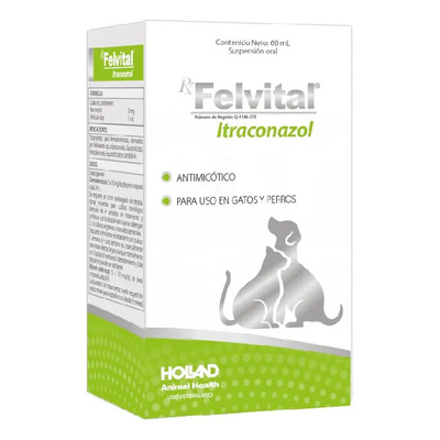 Holland Felvital Itraconazol 60 Ml Susp. Oral Perros Y Gatos | MercadoLibre