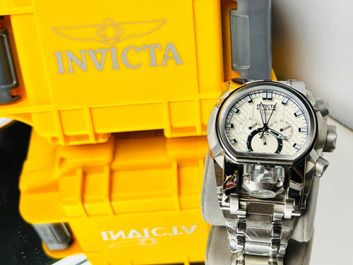 Reloj Invicta Bolt Zeus Plata Con Fondo Blanco 