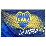 Bandera La Mitad +1 Club Atletico Boca Juniors Licen Oficial