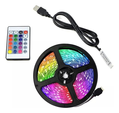 Cinta Led Rgb Tira De 16 Colores Usb + 4 Modos! Modo Tiktok