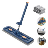 Fregona Lazy Mop Con Pantalla Plana Grande, Lavable A Mano