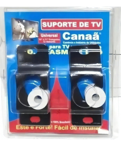 Suporte Tv Fixo Canaã 10 A 72 Polegadas Cor Preto