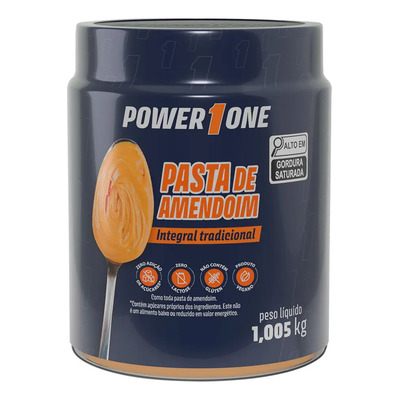 Pasta de Amendoim Integral Power 1 One Pote 1,005kg | MercadoLivre