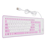 Teclado De Silicona Plegable De 103 Teclas Con Cable Usb De