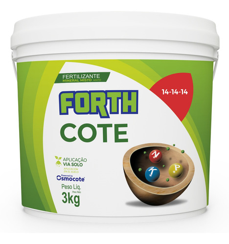 Fertilizante Adubo Forth Cote Osmocote 14 14 14 - 3kg