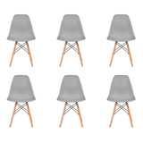 Set De 6 Sillas Modernas Para Comedor Eames Bárbara Home