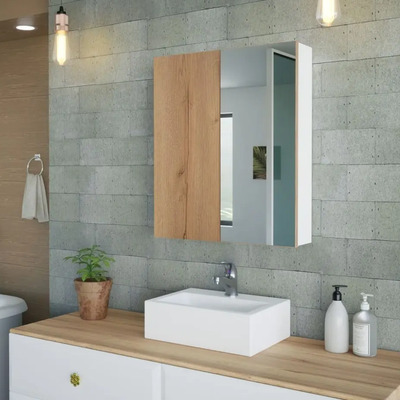 Botiquín Con Espejo Para Baño Lindeza Color Duna Beige | Meses sin interés