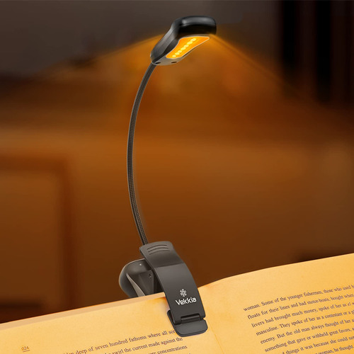 Luz De Lectura, Recargable 7 Led Cuello De Cisne De 360° 