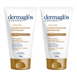 Kit Dermaglós Gel Autobronceante 150g  (x2 Unidades)