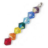 Dije Cristal Swarovski Elements Plata 7 Chakras + Colores 