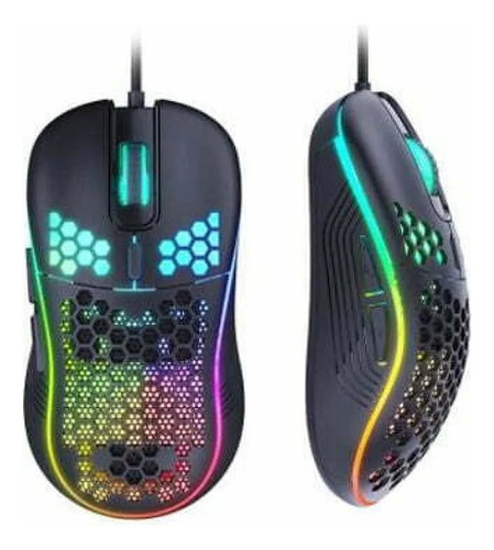 Mouse Gamer Rgb De 7200 Dpi Honeycomb Con 6 Botones Optico