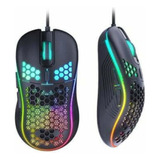 Mouse Gamer Rgb De 7200 Dpi Honeycomb Con 6 Botones Optico