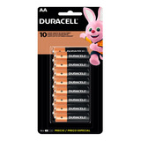 Pilha Alcalina Pequena Aa Duracell 16 Unidades