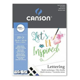 Block Canson Lettering A4 200gramos 20hojas 22x32cm / Puntos