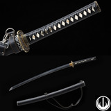 Espada Samurai Katana Bainha Tática Aço T10 Carbono Forjado