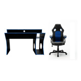 Escritorio Gamer + Sillon Gamer Mesa Pc Juegos Playstation 