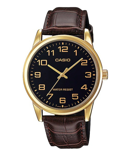 Reloj Casio Hombre Mtp-v001gl Cuero Original 100% Garantía