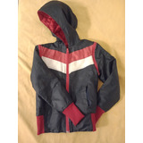 Campera Con Mangas Desmontable Chaleco Azul, Rojo Blanco S