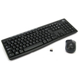 Teclado E Mouse Usb Preto S/fio Mk270 Logitech Abnt 2 - 1844