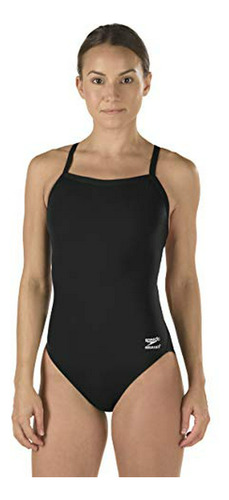 Speedo Women's Swimsuit One Piece Endurance+ Flyback Solid A