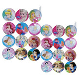 Princesas Varias 24 Botones Distintivos, Decoración 