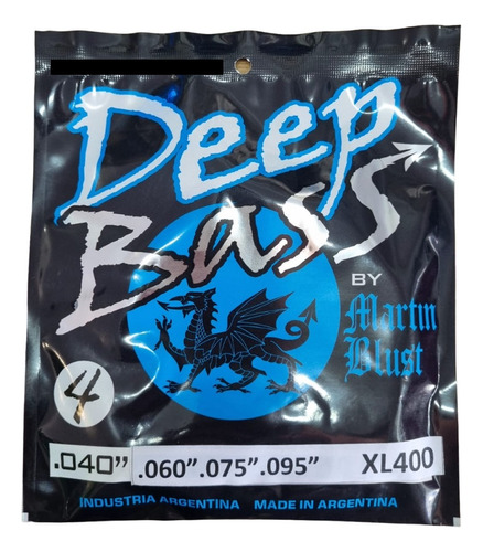 Encordado Bajo 4 Cuerdas Martin Blust Deep Bass 040-095