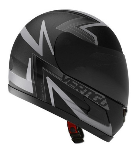 Casco Moto Vertigo Hk7 Bolt Gris - Negro