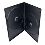 Estuches Para Dvd Doble 7mm Negro * 20 Pzas