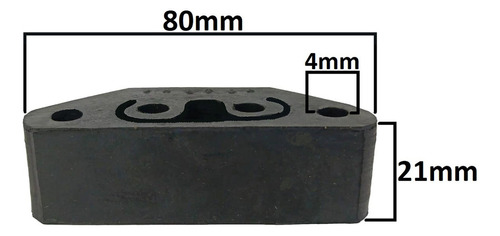 Goma Sujetador Aislante Tubo Escape De Fiat Uno Foto 3