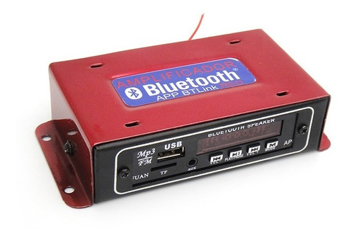 Reproductor Mp3 Bluetooth Micro Sd Btlink  Amplificador 20w 