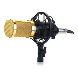 Micrófono Excelvan Bm-800 Condensador Unidireccional Color Negro