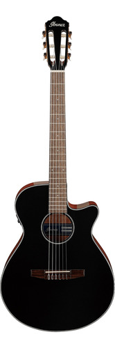 Guitarra Electroacústica Ibanez Aeg50n Para Diestros Black High Gloss Laurel Brillante