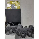 Consola Playstation 2 Ps2 + Mem 64  Gb (50 J) + 2 Controles 