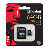Memoria Kingston Micro Sd 64gb Clase 10 Uhs-i Lee 90mb/s Esc