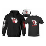 Kit Sudadera + Playera + Gorra Mod Mlb Cleveland Guardians