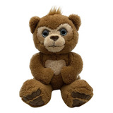 Urso Curioso Brinquedo De Pelúcia Interativo 40cm Q