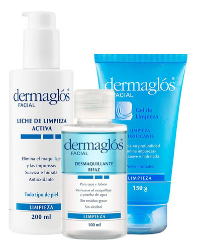 Dermaglós Combo Doble Limpieza Facial Pieles Sensibles